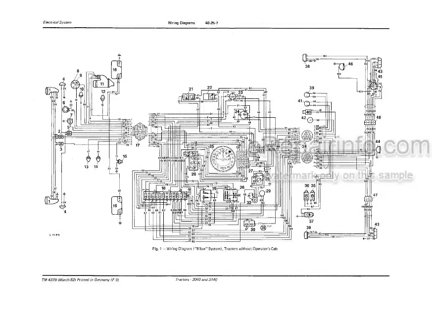 Photo 4 - John Deere 3040 3140 Technical Manual Tractor TM4379