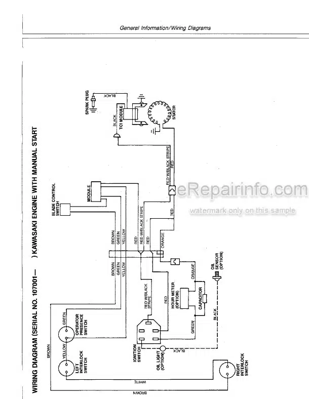Photo 4 - John Deere 32 36 48 52 Inch Technical Repair Manual Commercial Walk Behind Mower TM1305