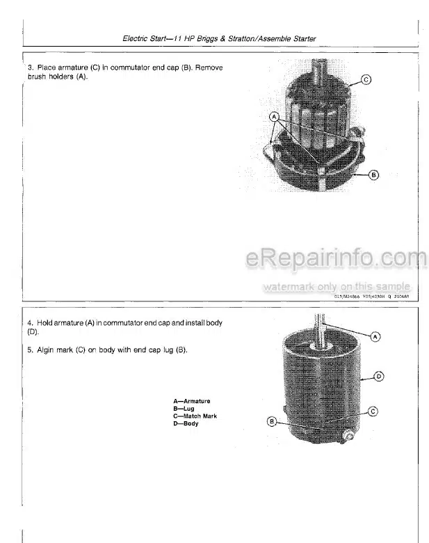 Photo 1 - John Deere 32 36 48 52 Inch Technical Repair Manual Commercial Walk Behind Mower TM1305
