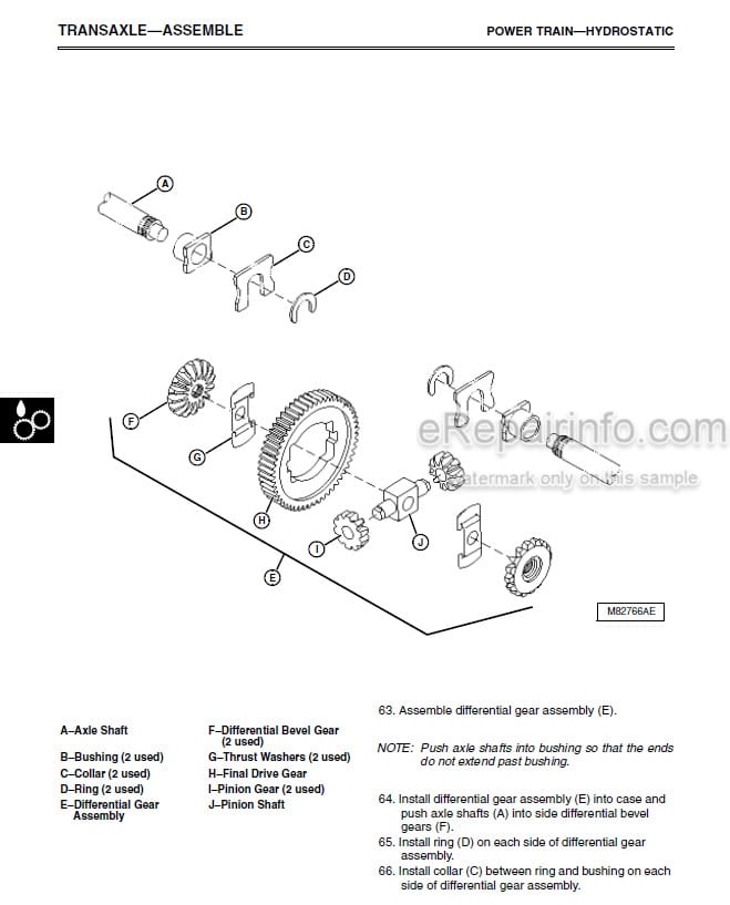 Photo 5 - John Deere 355D Technical Repair Manual Lawn And Garden Tractor TM1771