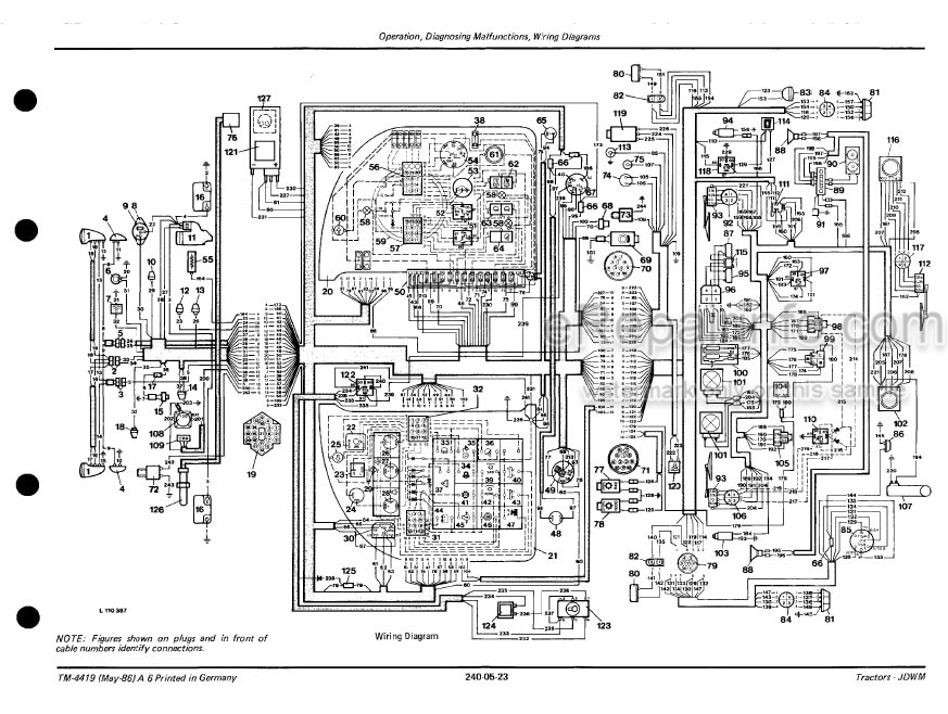 Photo 4 - John Deere 3640 Technical Manual Tractor TM4419