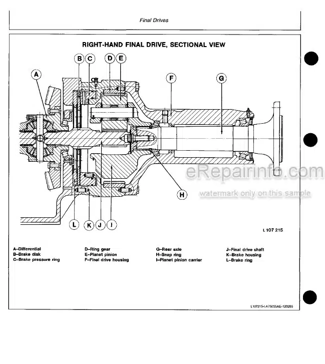 Photo 5 - John Deere 3640 Technical Manual Tractor TM4419