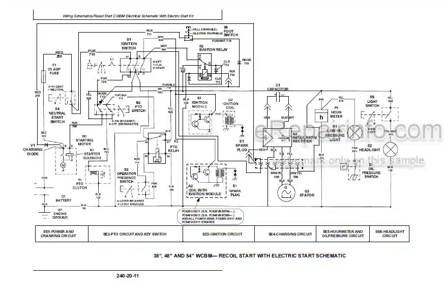 Photo 3 - John Deere 38 48 54 Inch Technical Repair Manual Commercial Walk Behind Mower TM1488