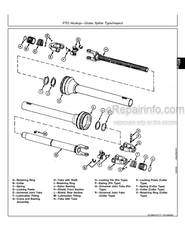 Photo 5 - John Deere 3940 3950 3960 3970 Technical Repair Manual Forage Harvester TM1203