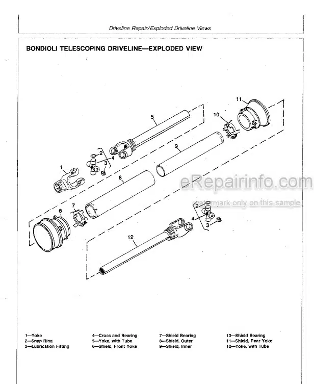 Photo 3 - John Deere 3 6 8 9 Series Technical Manual Rotary Cutter TM1394