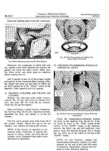 Photo 1 - John Deere 4000 Series 4010 Service Manual Wheel Tractor SM2042