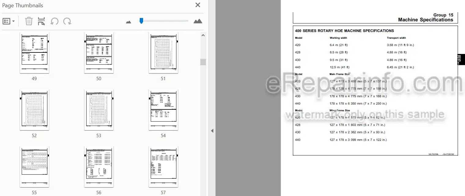 Photo 3 - John Deere 400 Series To 680 Technical Repair Manual Tillage Equipment TM1495