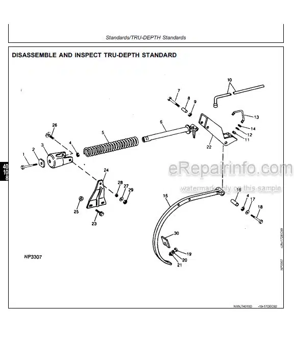 Photo 5 - John Deere 400 Series To 680 Technical Repair Manual Tillage Equipment TM1495
