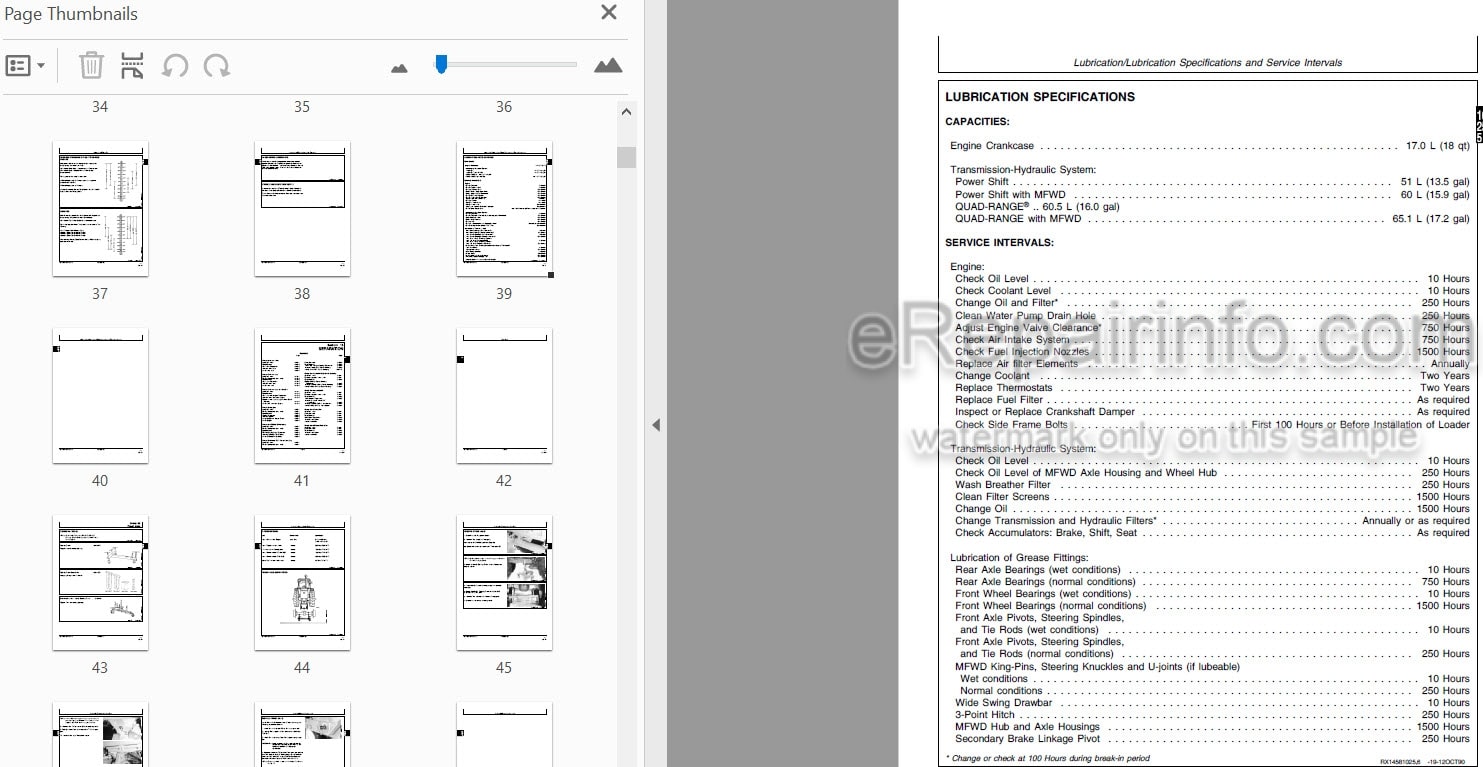 Photo 3 - John Deere 4055 4255 4455 Repair Manual Tractor TM1458