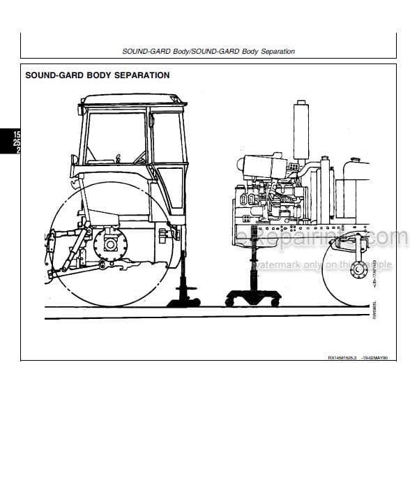 Photo 5 - John Deere 4055 4255 4455 Repair Manual Tractor TM1458