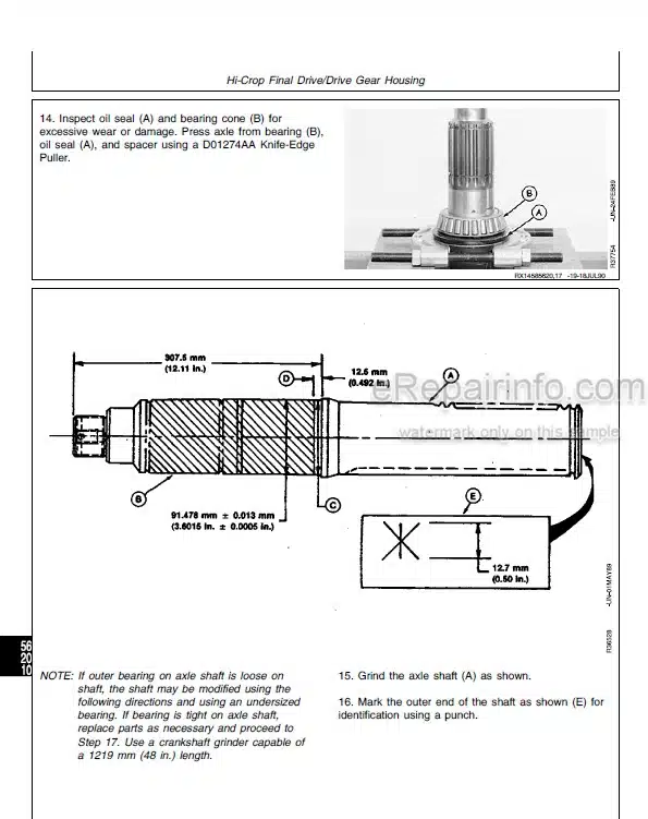 Photo 4 - John Deere 4055 4255 4455 Repair Manual Tractor TM1458