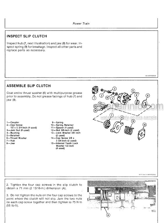 Photo 5 - John Deere 40 Series Technical Repair Manual Harvesting Units TM1295