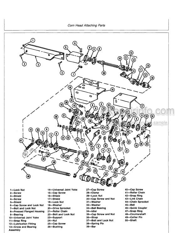Photo 4 - John Deere 40 Series Technical Repair Manual Harvesting Units TM1295