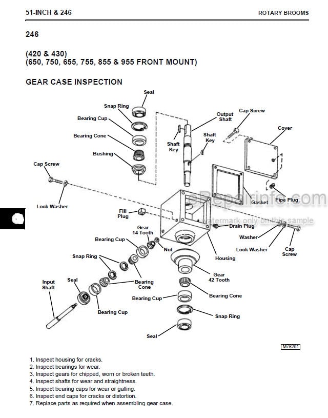 Photo 5 - John Deere 40 To 2000 Technical Manual PTO Drive Attachment TM1594