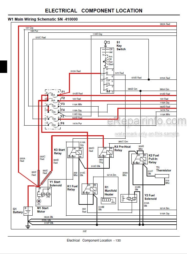 Photo 4 - John Deere 4105 Technical Repair Manual Compact Utility Tractor TM102419