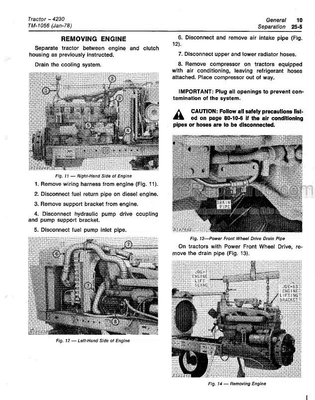 Photo 7 - John Deere 4105 Technical Repair Manual Compact Utility Tractor TM102419