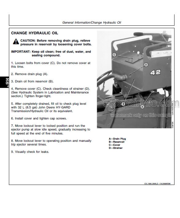 Photo 6 - John Deere 40 Technical Manual Rotary Tiller TM1232