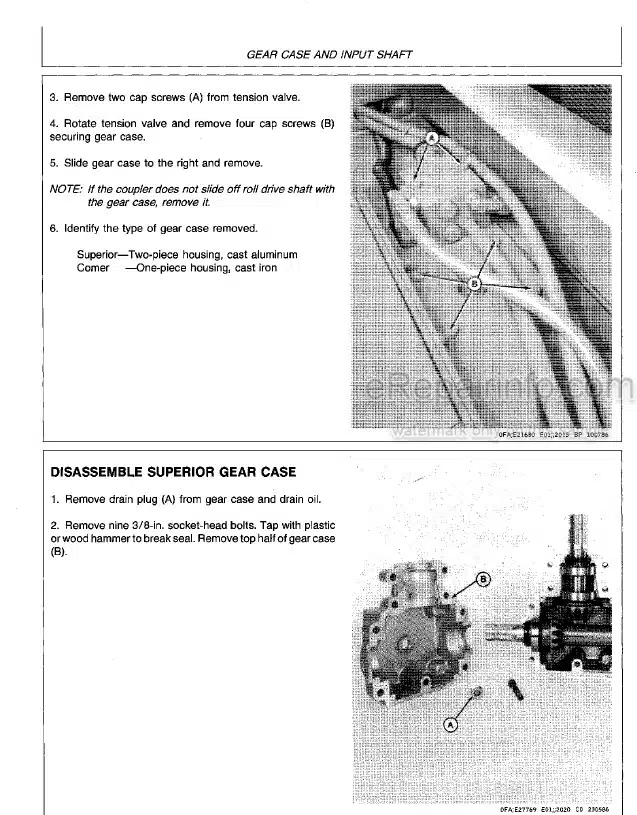 Photo 11 - John Deere 430 530 Technical Repair Manual Round Baler TM1276
