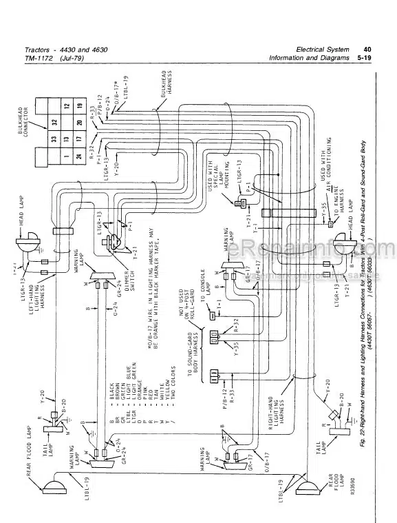 Photo 4 - John Deere 4430 4630 Technical Repair Manual Tractor TM1172