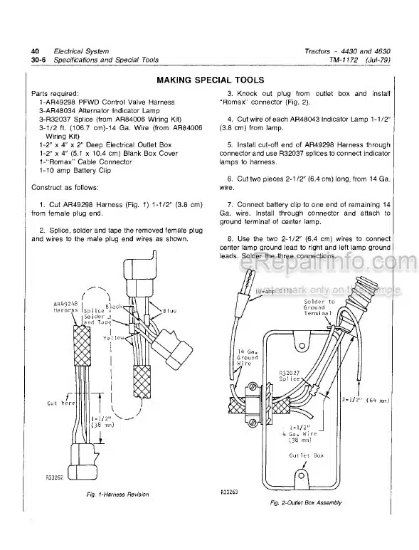 Photo 5 - John Deere 4430 4630 Technical Repair Manual Tractor TM1172