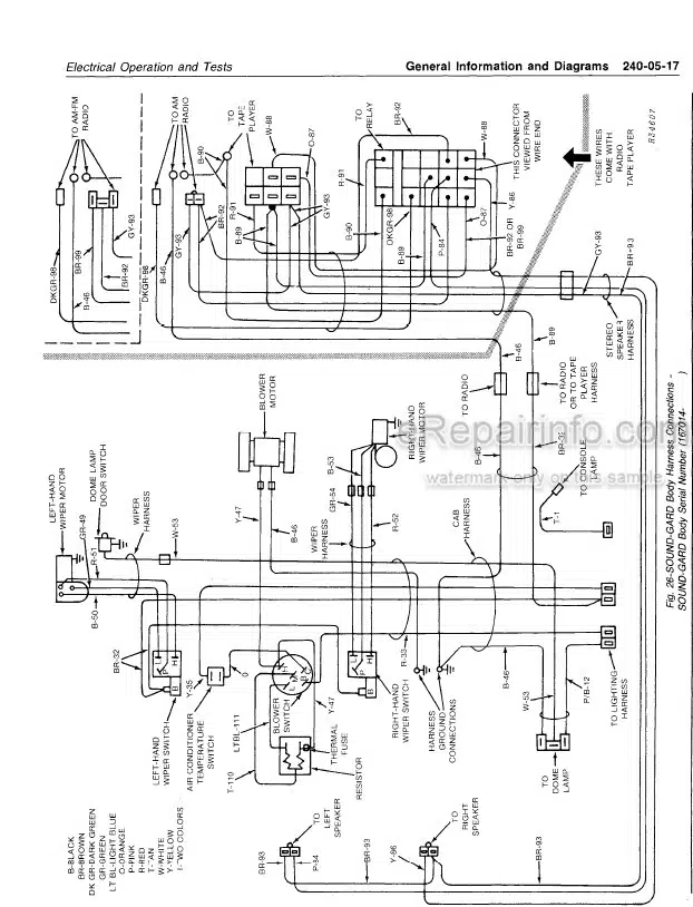 Photo 4 - John Deere 4440 Technical Repair Manual Tractor TM1182