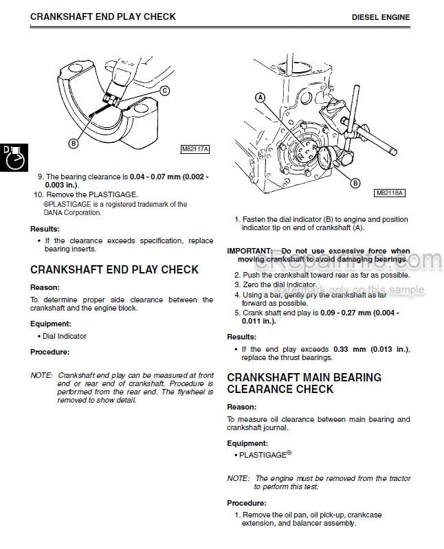 Photo 3 - John Deere 4500 4600 4700 Technical Repair Manual Compact Utility Tractor TM1679