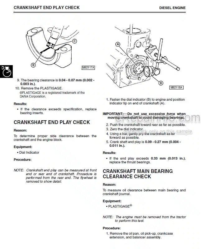 Photo 3 - John Deere 4500 4600 4700 Technical Repair Manual Compact Utility Tractor TM1679