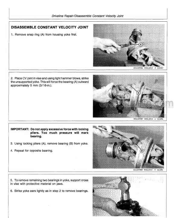 Photo 2 - John Deere 450 780 Technical Repair Manual Hydra Push Manure Spreader TM1318