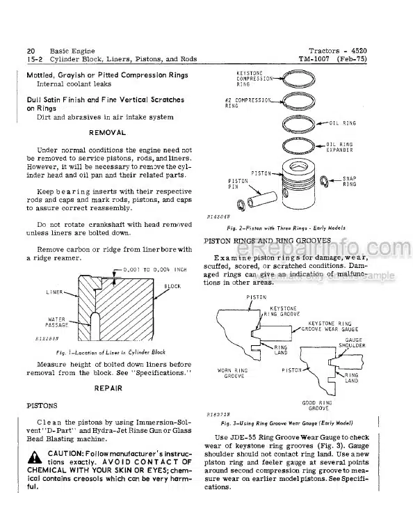 Photo 5 - John Deere 4520 Technical Repair Manual Tractor TM1007