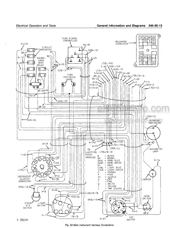 Photo 4 - John Deere 4640 4840 Technical Repair Manual Tractor TM1183