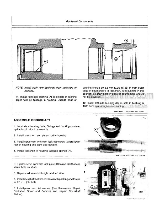 Photo 5 - John Deere 4650 4850 Repair Manual Tractor TM1354