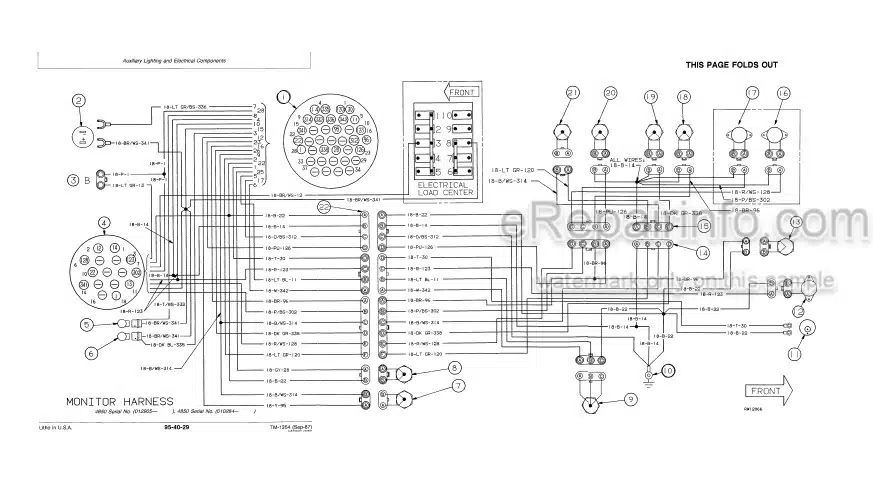 Photo 4 - John Deere 4650 4850 Repair Manual Tractor TM1354