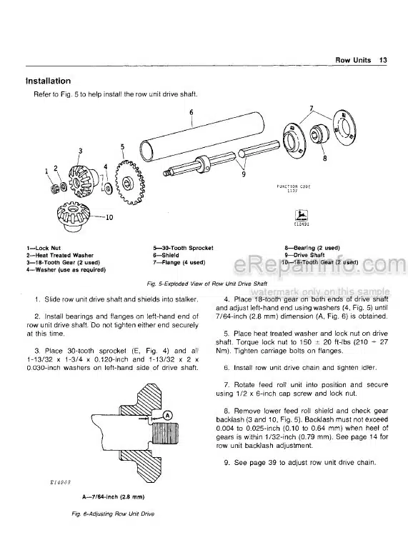 Photo 4 - John Deere 483 484 Technical Service Manual Stalker TM1168
