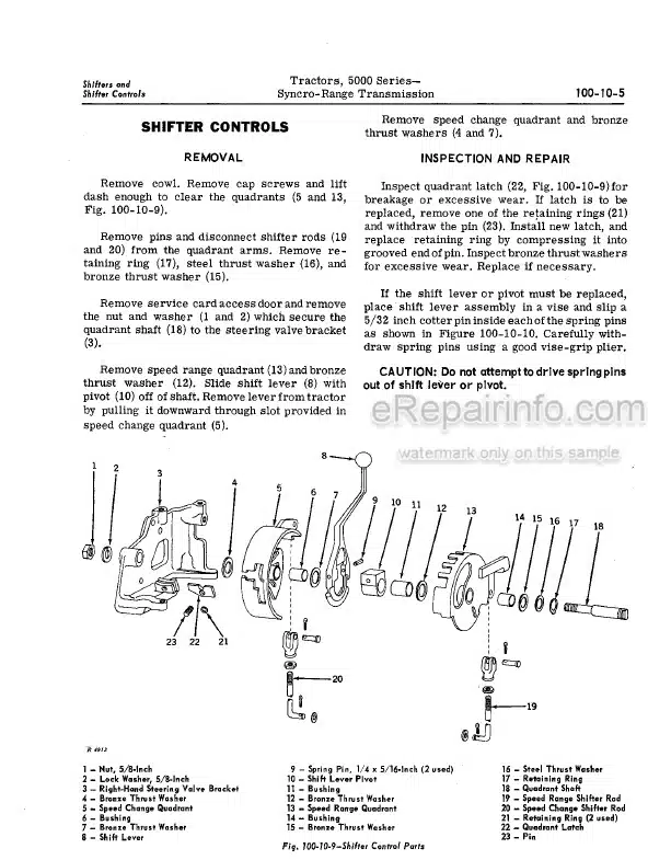 Photo 5 - John Deere 5000 Series 5020 Service Manual Tractor SM2040