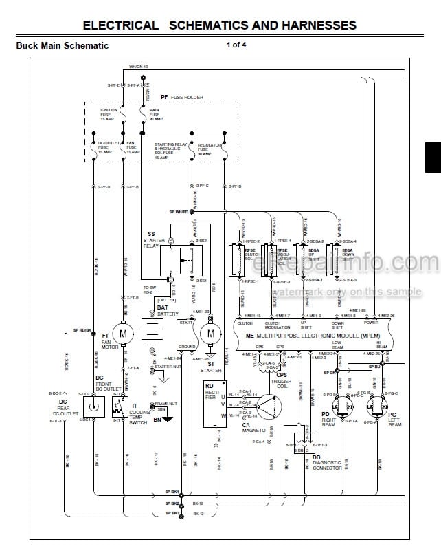 Photo 4 - John Deere 500 500EX 500EXT Technical Repair Manual Buck Utility ATV TM2153