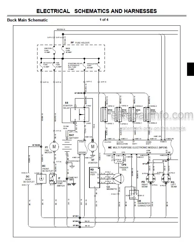 Photo 4 - John Deere 500 500EX 500EXT Technical Repair Manual Buck Utility ATV TM2153
