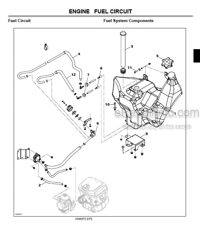 Photo 3 - John Deere 500 650 650EX Technical Repair Manual Trail Buck Utility ATV TM2160