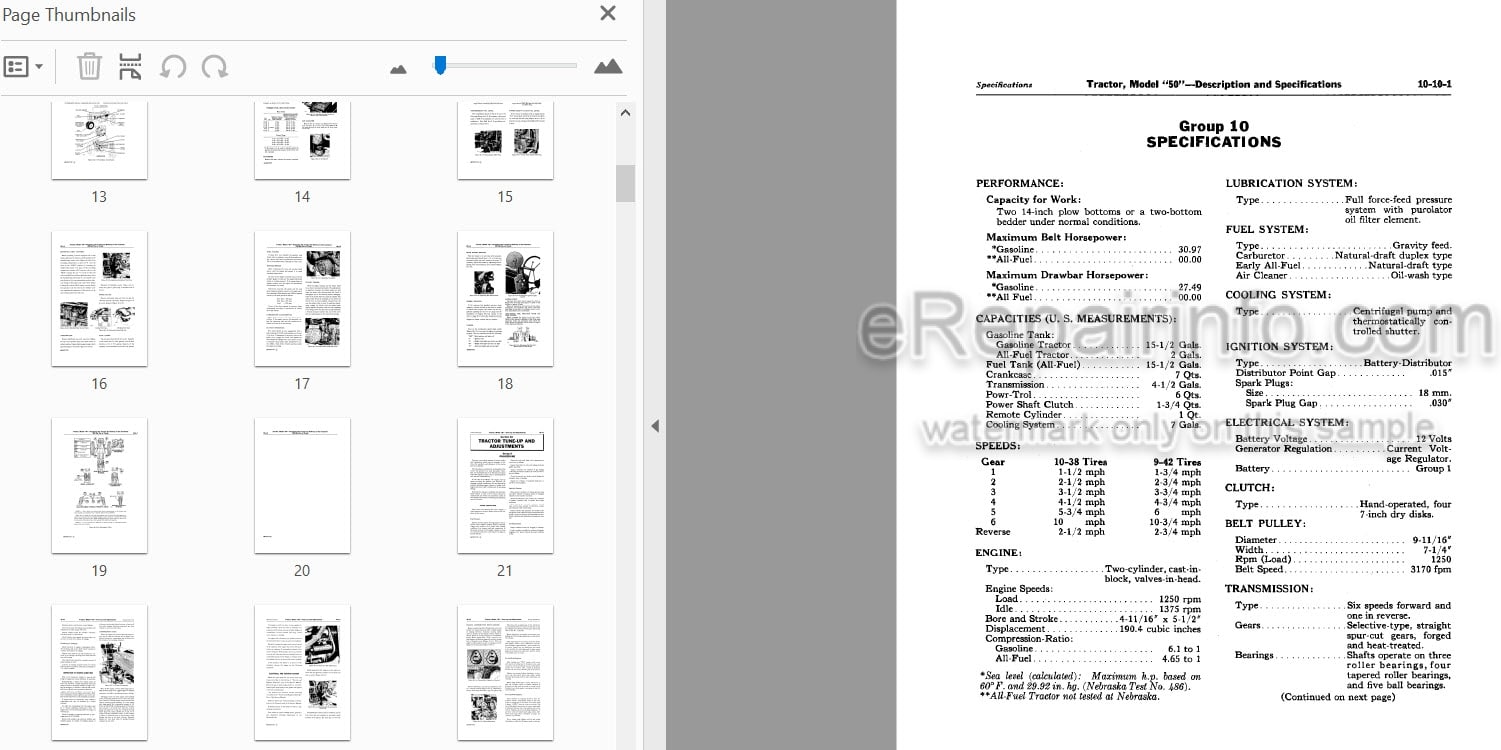 Photo 4 - John Deere 50 Series Service Manual Tractor SM2010