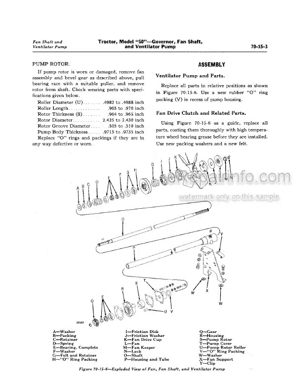 Photo 3 - John Deere 50 Series Service Manual Tractor SM2010