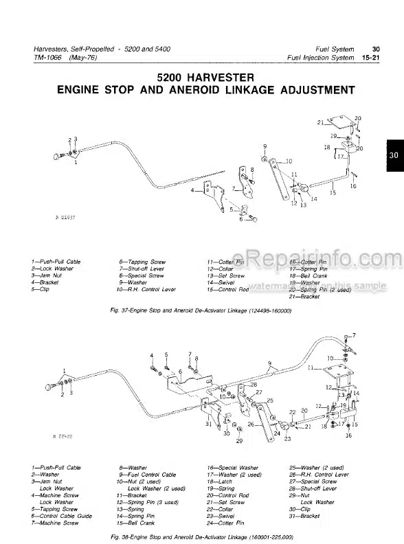 Photo 5 - John Deere 5200 5400 Technical Manual Self Propelled Forage Harvester TM1066