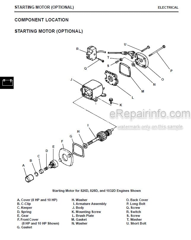 Photo 5 - John Deere 524D 724D 826D 828D 1032D Technical Manual Walk Behind Snowblower TM1612