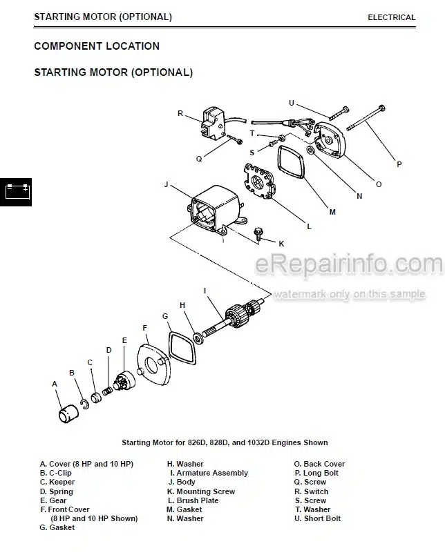 Photo 5 - John Deere 524D 724D 826D 828D 1032D Technical Manual Walk Behind Snowblower TM1612