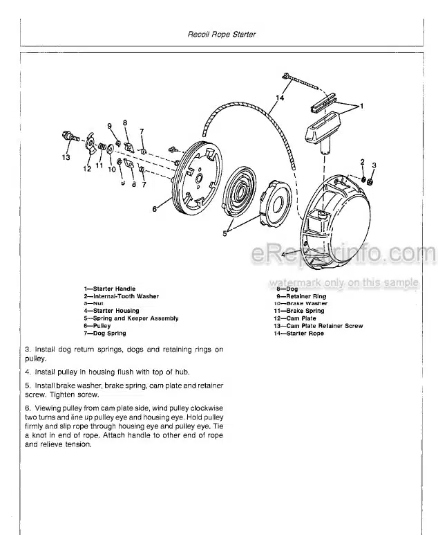 Photo 4 - John Deere 526 726 732 826 832 1032 Technical Manual Walk Behind Snowblower TM1234
