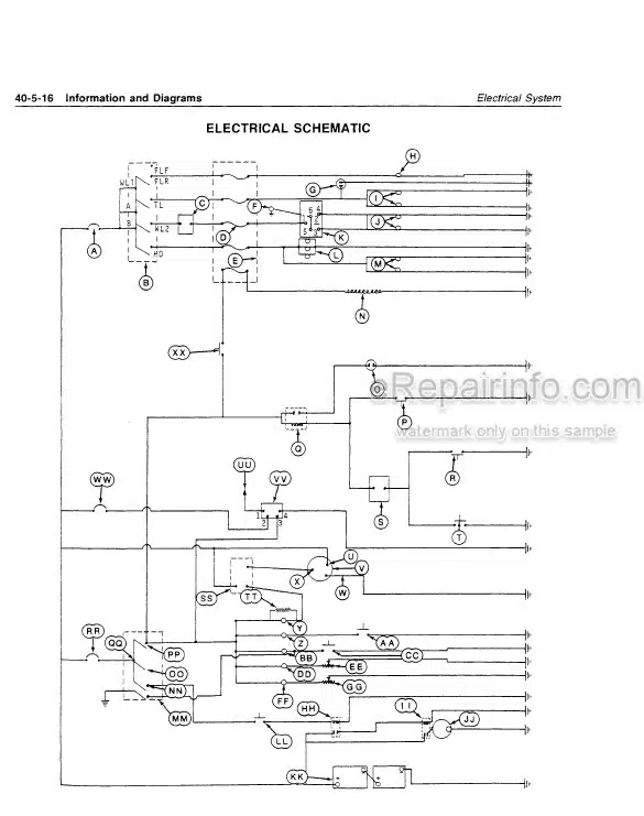Photo 4 - John Deere 5440 5460 Technical Manual Self Propelled Harvester TM1177