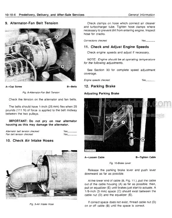 Photo 10 - John Deere 5440 5460 Technical Manual Self Propelled Harvester TM1177