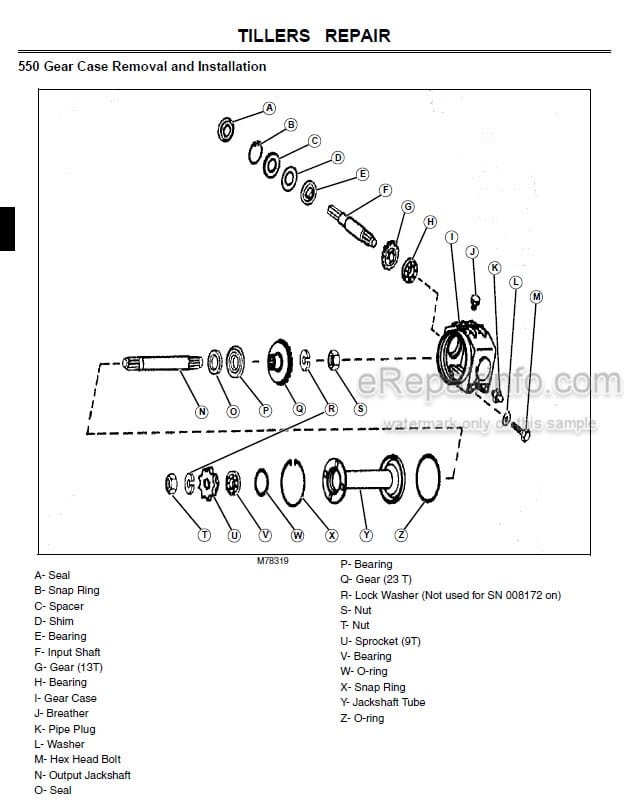 Photo 5 - John Deere 54D 60D 62D 72D 54 60 72 261 272 Technical Repair Manual Autoconnect Mower TM1763