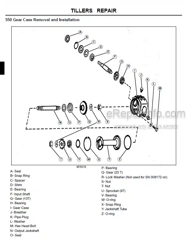 Photo 5 - John Deere 54D 60D 62D 72D 54 60 72 261 272 Technical Repair Manual Autoconnect Mower TM1763
