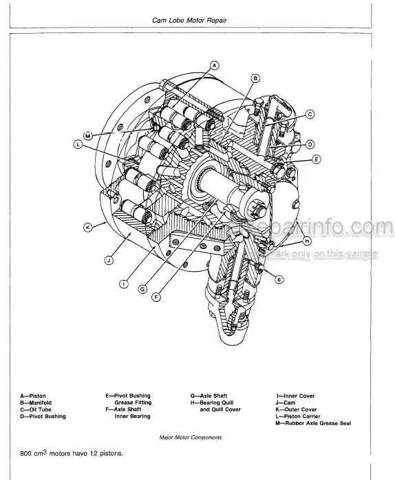 Photo 5 - John Deere 5730 5830 Technical Repair Manual Self Propelled Harvester TM1352