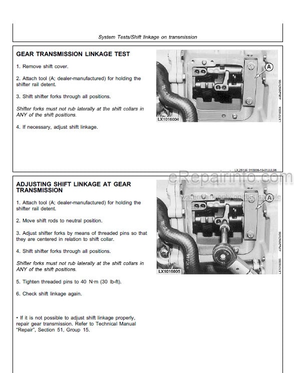 Photo 6 - John Deere 8560 8760 8960 Operation And Tests Technical Manual Tractor TM1434