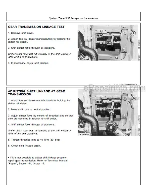Photo 6 - John Deere 8560 8760 8960 Operation And Tests Technical Manual Tractor TM1434